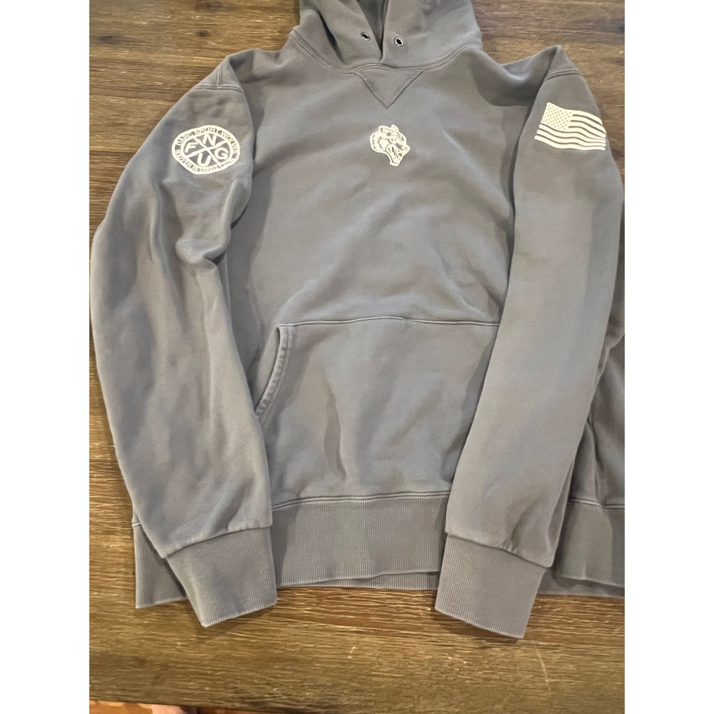 Darc Sport Wolves NFGU Bodybuilding Club Hoodie Blue Gray Limited Edition L